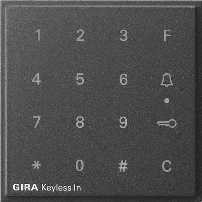 Produktbild von Aufsatz Codetastatur Gira TX_44 Anthrazit 851367