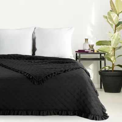 Produktbild von Tagesdecke VANESA schwarz 220x240 cm schwarz