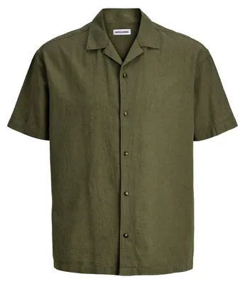 Image de Chemise pour homme JACK & JONES « Summer Linen Blend Resort Shirt »