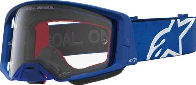 Obrázok produktu pre Alpinestars Supertech, motokrosový štít, modrá/biela farba, univerzálna veľkosť