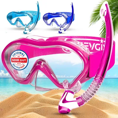 Productafbeelding van Kinderen snorkelset, duikbril met neusbrug, voor vakantie