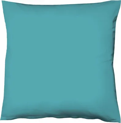 Produktbild von Fleuresse Mako-Satin-Kissenbezug uni colours petrol 6066