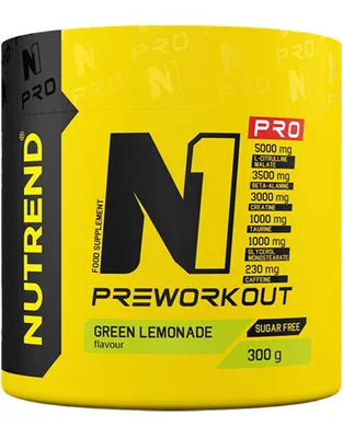 Productafbeelding van Nutrend N1 Pro Pre-workout 300g - Groene limonade smaak