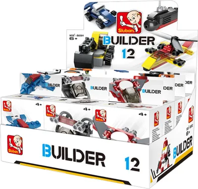 Image de Micro-kits de construction Sluban (assortiment de 12 pièces) - Blocs de construction