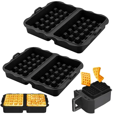 2er Set Silikon-Waffelform für Airfryer, 180 ml, BPA-frei