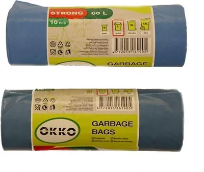 Immagine prodotto di Sacchi Per Rifiuti Okko Strong Blue 60L 10 Pz