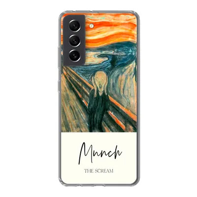 Produktbild von MuchoWow® Handyhülle Schutzhülle Hülle für Samsung Galaxy S21 FE Der Schrei - Edvard Munch - Alte Meister Silikon Softcase Handy Hülle - Mobiltelefonhülle