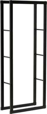 Produktbild von Kaminholzregal 60x25x150 cm, pulverbeschichteter Stahl, schwarz