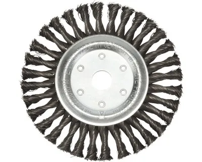 Immagine prodotto di Lessmann Rundbürste gezopft Stahldraht, 178 mm, für Winkelschleifer, robust