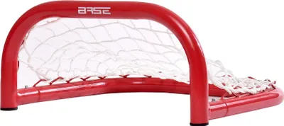 Zdjęcie produktu dla BASE - Bramka do hokeja ulicznego 12" - 33x36x18cm, zewnętrzna bramka do piłek i krążków hokejowych, trening hokeja ulicznego, czerwono-biała