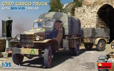 Image de G7107 Camion De Transport 1,5 T 4X4 Avec Remorque / 1:35