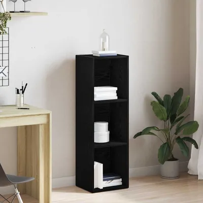 Produktbild von Möbel Bücherregal Schwarz Eichen-Optik 36x30x114 cm Holzwerkstoff - Bücherregale CC4490