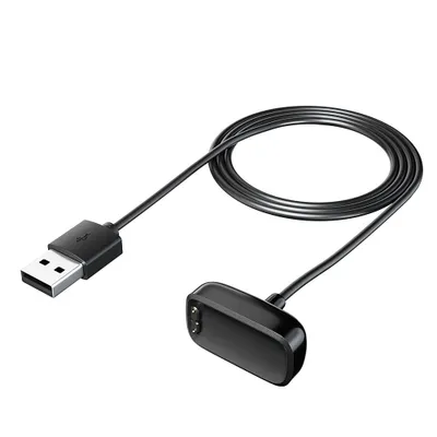 Produktbild von Case2go - Ladegerät geeignet für Fitbit Inspire (1. Generation) - USB-Kabel - 1 Meter - TPE - Schwarz