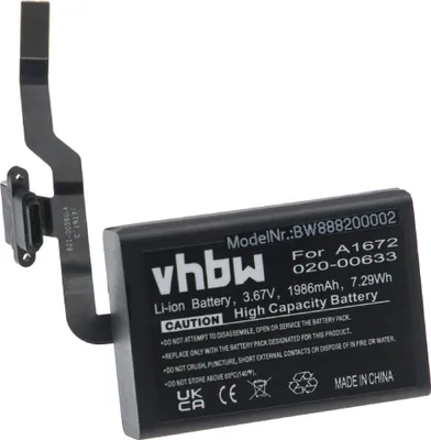 Produktbild von vhbw Akku kompatibel mit Apple Magic Mouse A1672, 2, A1657 kabellose Maus (1986 mAh, 3,67 V, Li-Ion)