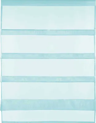 Produktbild von Gardine Raffoptik mit Stangendurchzug, Größe: 80x110cm, Farbe: Türkis
