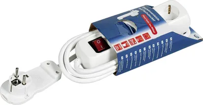 Produktbild von REV RITTER Steckdosenleiste 3fach mit Schalter und Flachstecker