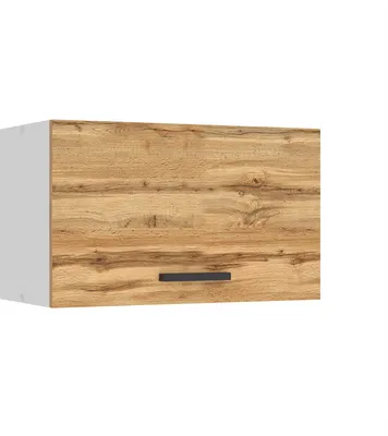 Image de Belini armoire suspendue cuisine, armoires de cuisine SGP. Largeur 60 cm. Armoire supérieure avec 1 porte, Armoire de cuisine, Armoire murale suspendue, Chêne Wotan