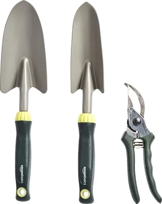Image de Set d'outils de jardinage : pelle, truelle, sécateur, sécateur en 3 parties