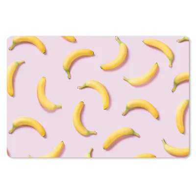 Produktbild von MuchoWow® Schreibtischunterlage Banane - Rosa - Pastell 60x40 cm - XXL Mauspad - Großes Mauspad