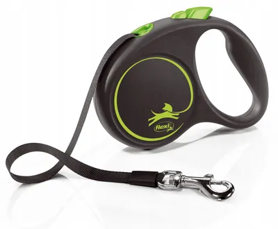 Produktbild von Flexi Black Design S Grüne Rollleine 5 m