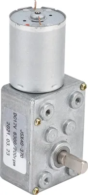Obrázok produktu pre Šnekový motor JSX40370, samosvorný, 12 V jednosmerný prúd, 200 ot./min, zníženie otáčok, elektrický motor s prevodovkou