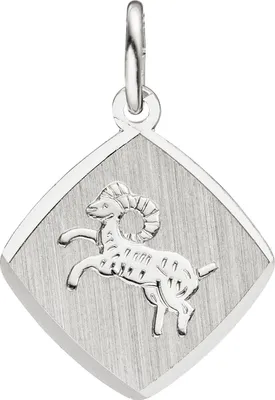 Produktbild von JOBO Anhänger Sternzeichen Widder 925 Sterling Silber matt Sternzeichenanhänger