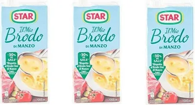 Produktbild von Star Brodo Manzo Broth Flüssige Rinderbrühe, 1 l, 30 % Salz