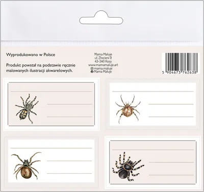 Productafbeelding van Spinnenstickers voor notitieboekjes, 8 stuks