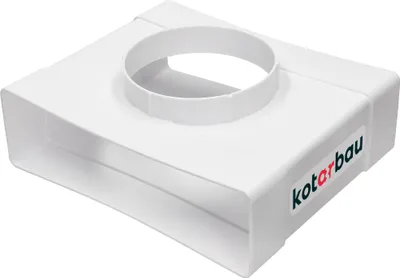 Obrázok produktu pre KOTARBAU® T-kus pre ploché ventilačné potrubie 200x60mm s otvorom ⌀100mm kanálová spojka