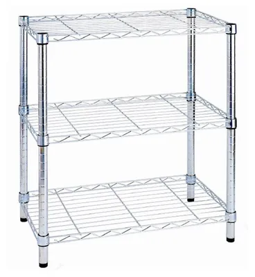 Immagine prodotto di Scaffale in Acciaio Cromato 3 Ripiani 60x35x90 cm Fadi