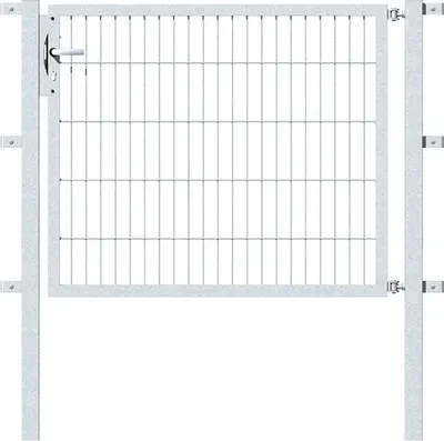 Produktbild von Alberts Einzeltor Flexo mit Zubehör, zum Einbetonieren, feuerverzinkt, Breite 125 cm, Höhe 100 cm
