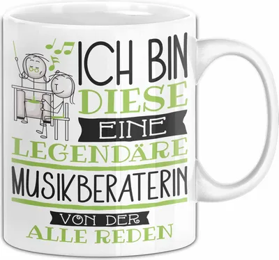 Produktbild von Musikberaterin Tasse Geschenk Ich Bin Diese Eine Legendäre Musikberaterin Von Der Alle Reden Geschenkidee Geburtstag Weihnachten (Weiß)