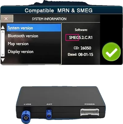 Immagine prodotto di CarPlay e Android Auto wireless, supporto video multiformato, qualità audio migliorata, per moduli "SMEG" e "MRN"
