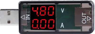 Obrázek produktu pro USB barevný LCD voltmetr, ampérmetr, ampérmetr, multimetr, nabíječka, tester (černý)