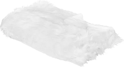 Produktbild von BELIANI Kuscheldecke Weiß Acryl 150 x 200 cm Felloptik Modern Schlafzimmer Wohnzimmer Accessoire Deko Überwurf Wohndecke Sofadecke Tagesdecke