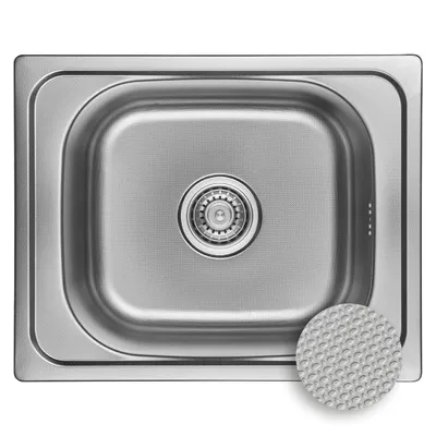 Immagine prodotto di Lavello in acciaio inox Lavello da incasso 1 vasca Lavello Unità di lavaggio Lavabo