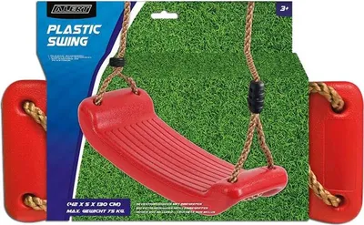 Produktbild von Alert Brettschaukel Schaukel stabil Kunststoff ROT Schaukelsitz wetterfest 44cm