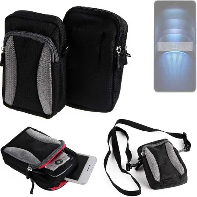 Produktbild von K-S-Trade Holster Schutz Hülle kompatibel mit Vivo iQOO Neo9s Pro+ Handy Hülle Gürteltasche Umhängetasche mit Zusatzfach schwarz