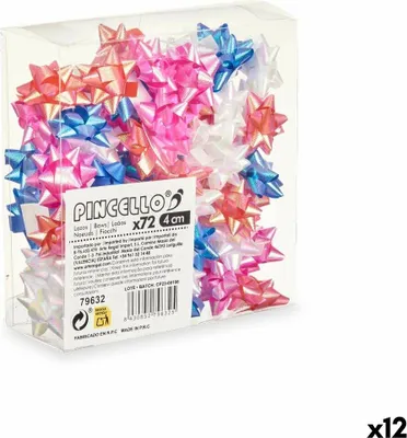 Obrázek produktu pro Pastelové lesklé mašle 4 cm PVC (12 kusů)