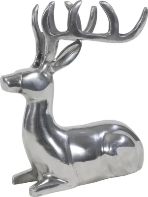 Produktbild von 98093 Figur liegender Hirsch Alu 18x13x23cm, 98093