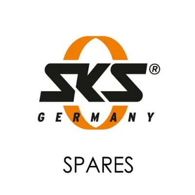 Produktbild von SKS USC-Clip eckig mit SKS Logo, schwarz, Kunststoff, Gummi, Unterlaufstreben...