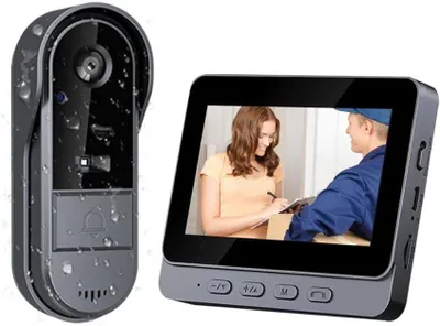 Produktbild von Kabellose Video-Türklingel mit Kamera und 1080p Bildqualität