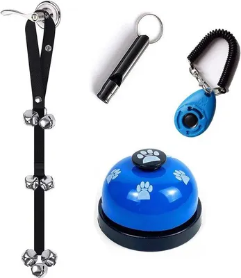Immagine prodotto di Cucce per l'addestramento alla pulizia - Set da 4 cucce regolabili per cani con clicker e fischietto
