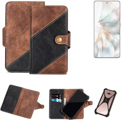 Produktbild von K-S-Trade Handyhülle Schutzhülle Bookstyle Case kompatibel mit Nubia Z60S Pro Klapphülle Cover Hülle Schutztasche 1x