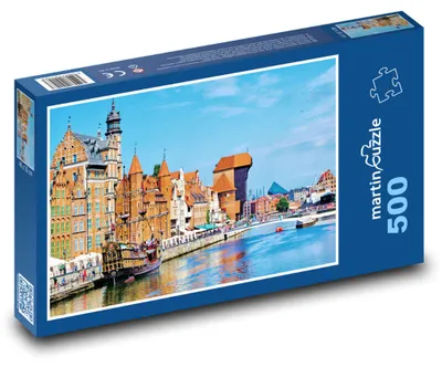 Zdjęcie produktu dla Puzzle 500 Gdańsk - Kamienice Mieszczańskie - martinpuzzle