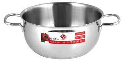 Produktbild von HOME 0 Stielkasserolle mit 2 Griffen, 12 cm, Edelstahl