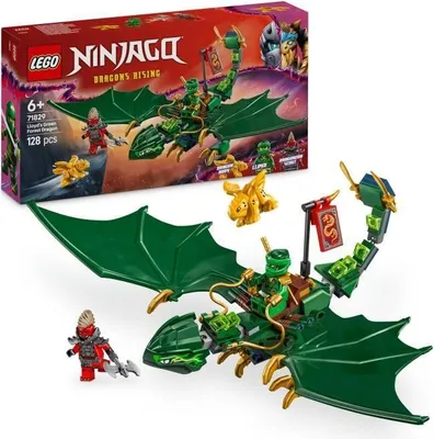 Obrázek produktu pro LEGO NINJAGO Lloydův zelený lesní drak, stavebnice, 71829, 2 pohybliví draci, 2 minifigurky, od 6 let