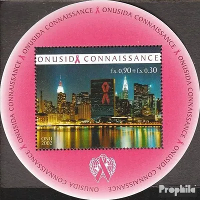 Produktbild von Briefmarken UNO - Genf 2002 Mi Block17 (kompl.Ausg.) postfrisch Aids-Bekämpfung