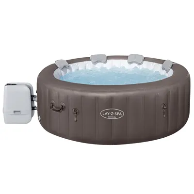 Produktbild von Bestway® LAY-Z-SPA® Energiespar-Whirlpool Dominica HydroJet™ mit App-Steuerung, für 6 Personen Ø 196 x 71 cm, Urbanbraun