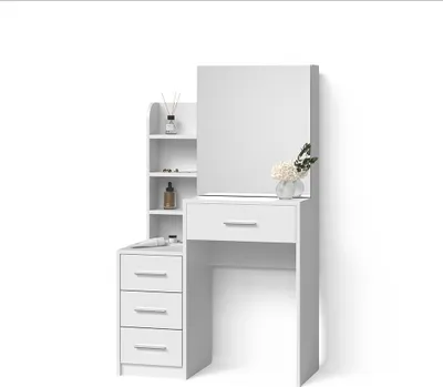 Produktbild von Schminktisch Livinity Loreta Weiß 80 cm, Model 52354